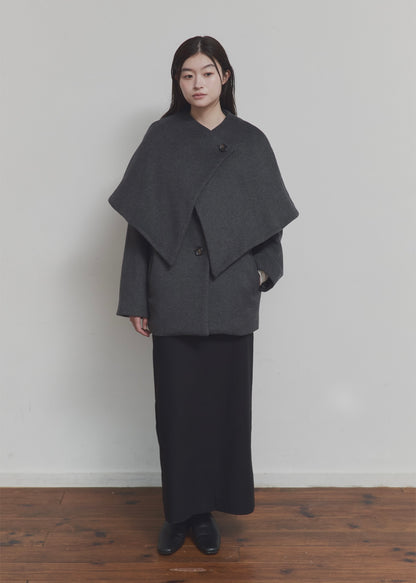 【先行】Layered Cape Coat ※10月中旬より順次配送
