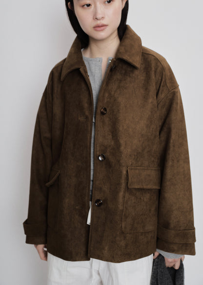 【先行】Faux Suede Oversized Blouson ※10月中旬より順次配送