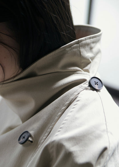 【先行】Funnel-Neck Trench Coat ※10月中旬より順次配送
