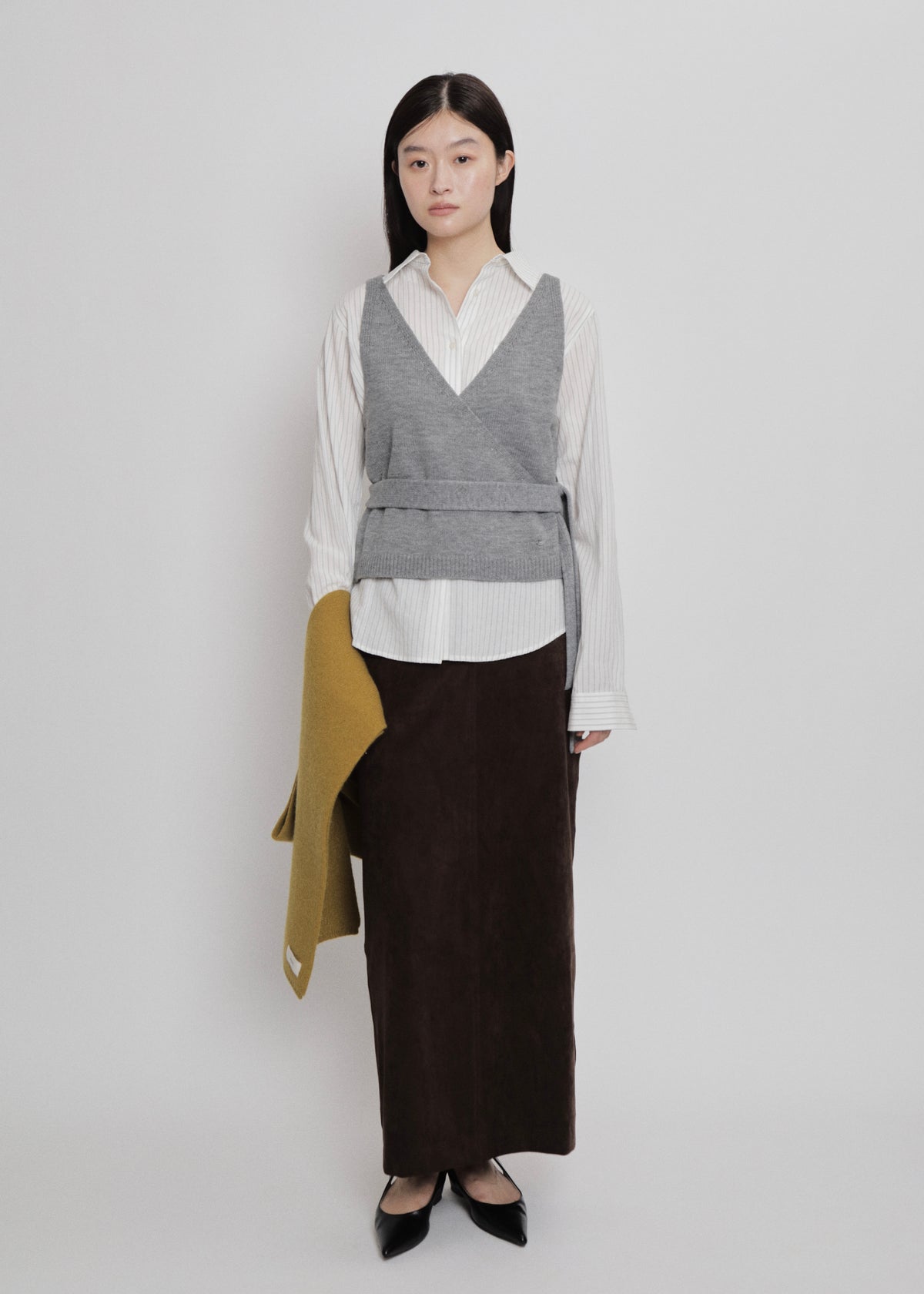 【先行】Obi-Wrap Knit Vest ※10月中旬より順次配送
