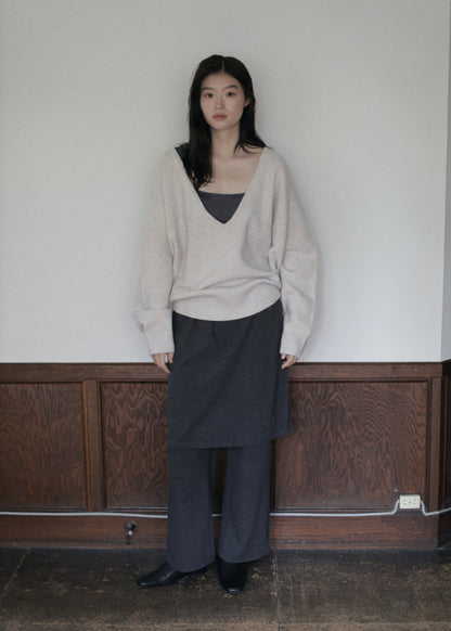 【先行】V-Neck Knit Pullover ※10月中旬より順次配送