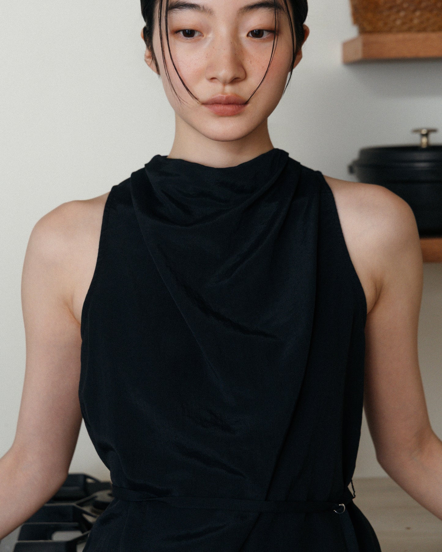 Drape Tie Halter Top