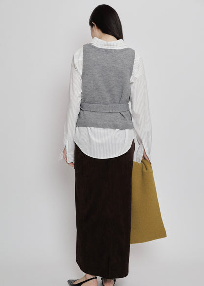 【先行】Obi-Wrap Knit Vest ※10月中旬より順次配送