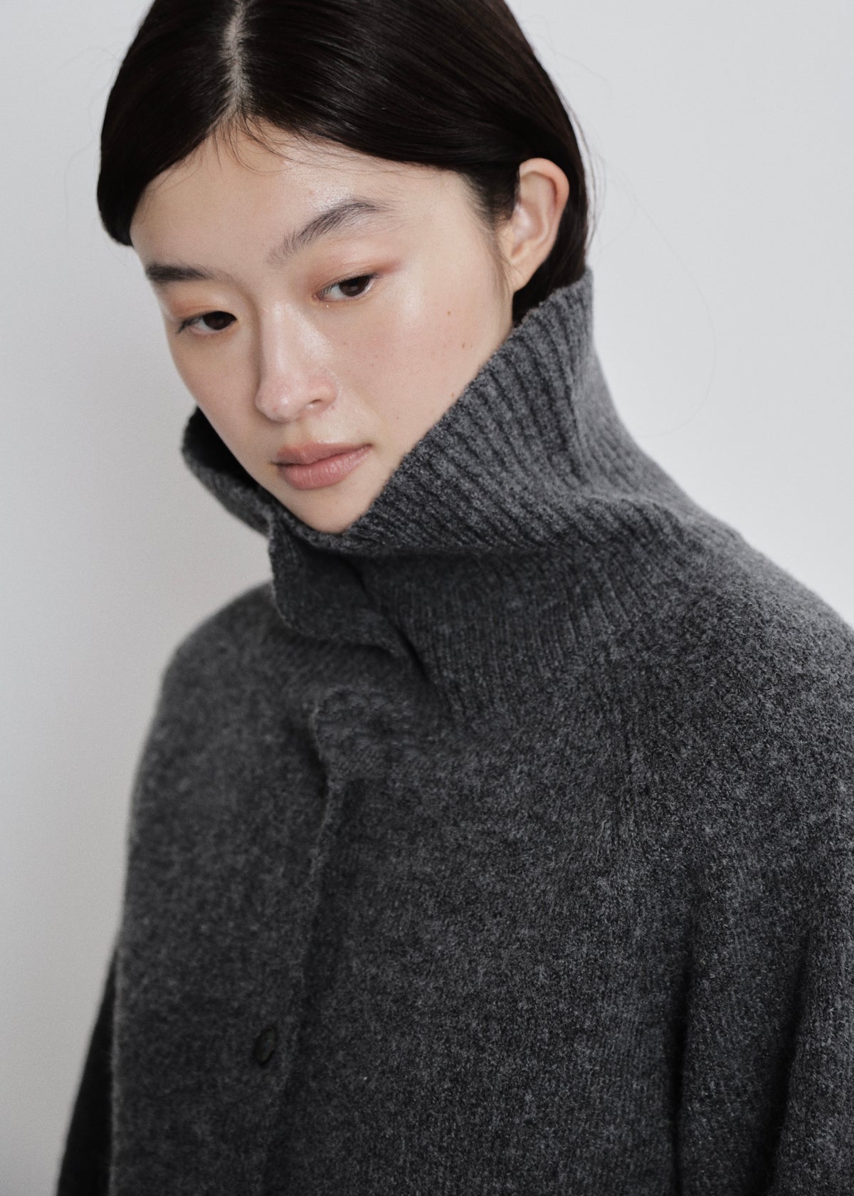 【先行】Tie-Waist High-Neck Cardigan ※10月中旬より順次配送