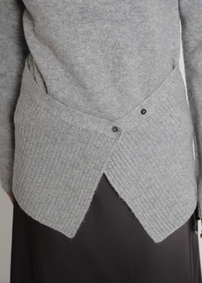 【先行】Waist-Wrap Knit Cardigan ※10月中旬より順次配送