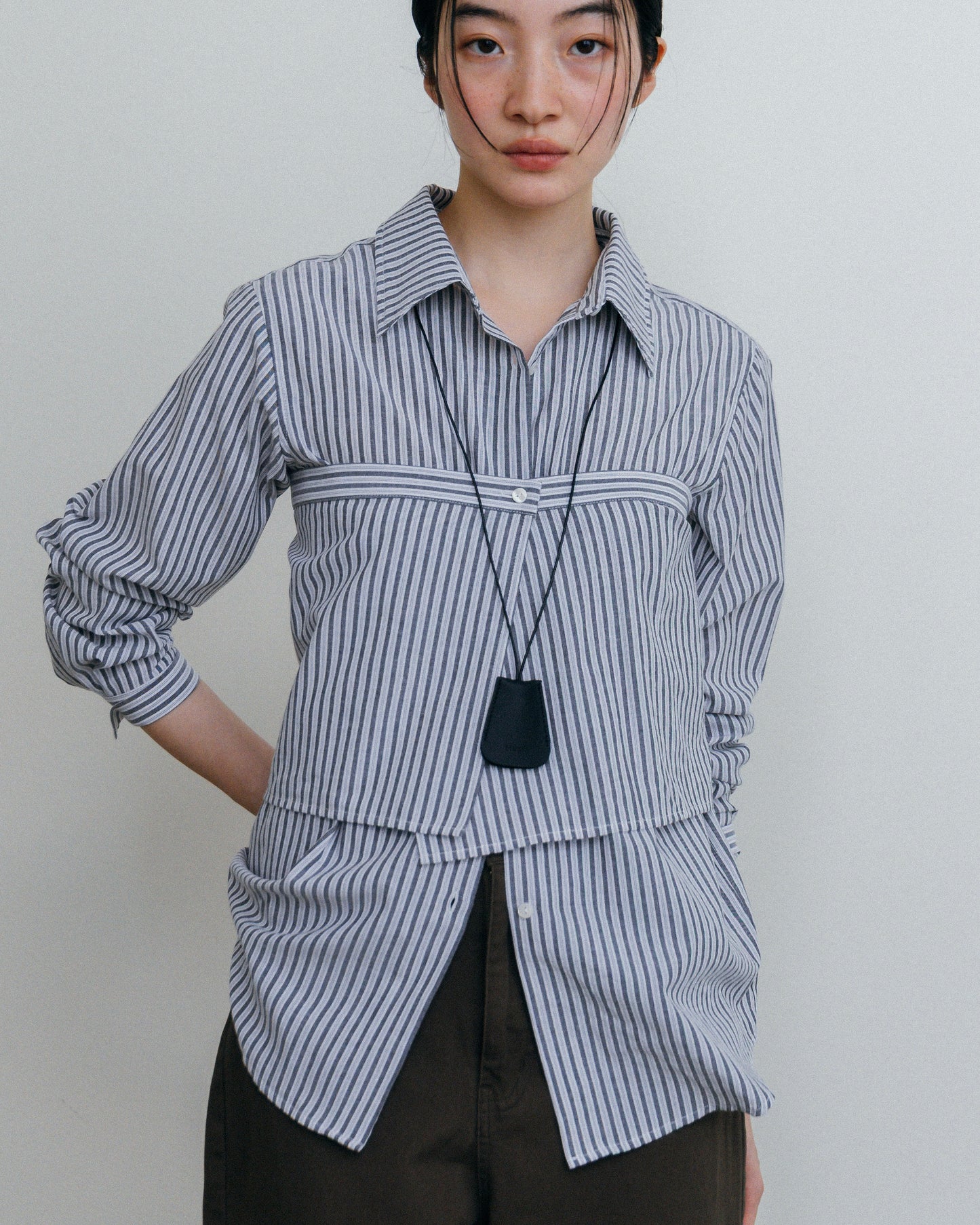 Stripe Wrap Shirt