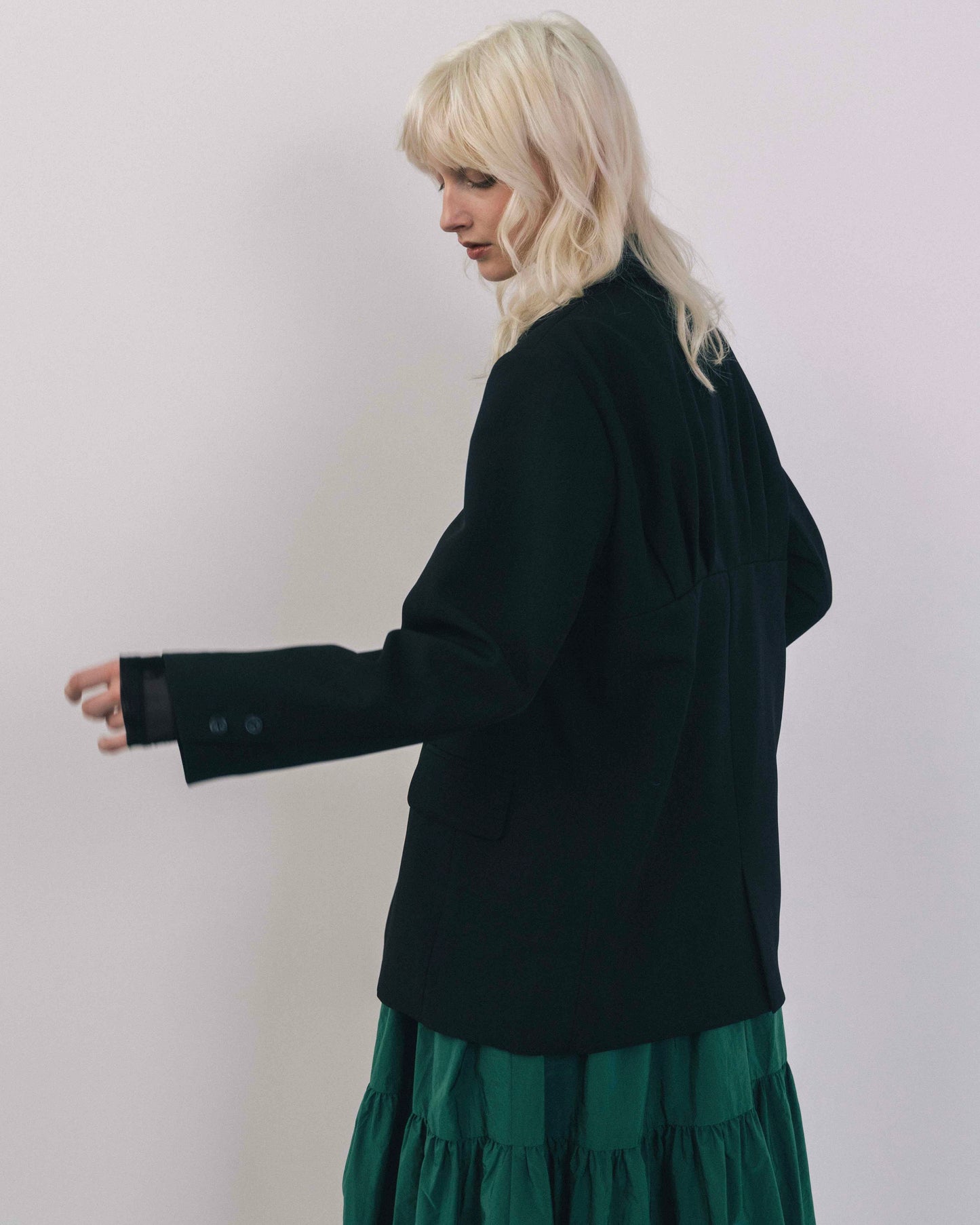 Back Gather Design Jacket