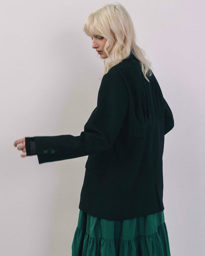 Back Gather Design Jacket