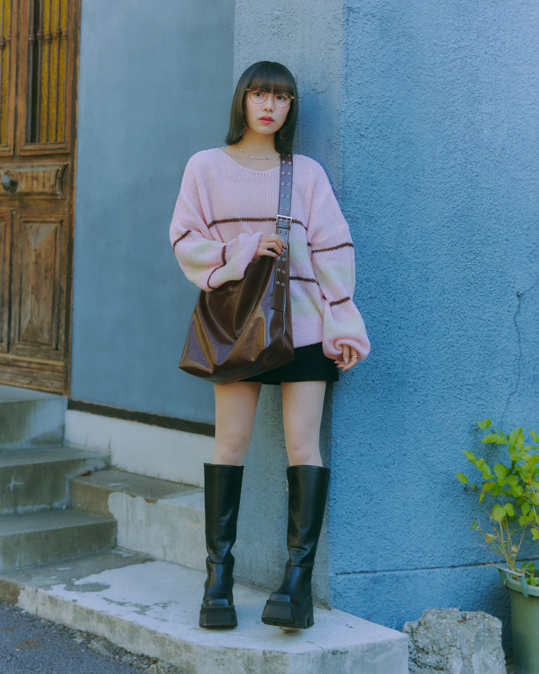 Big Silhouette Pullover Knit