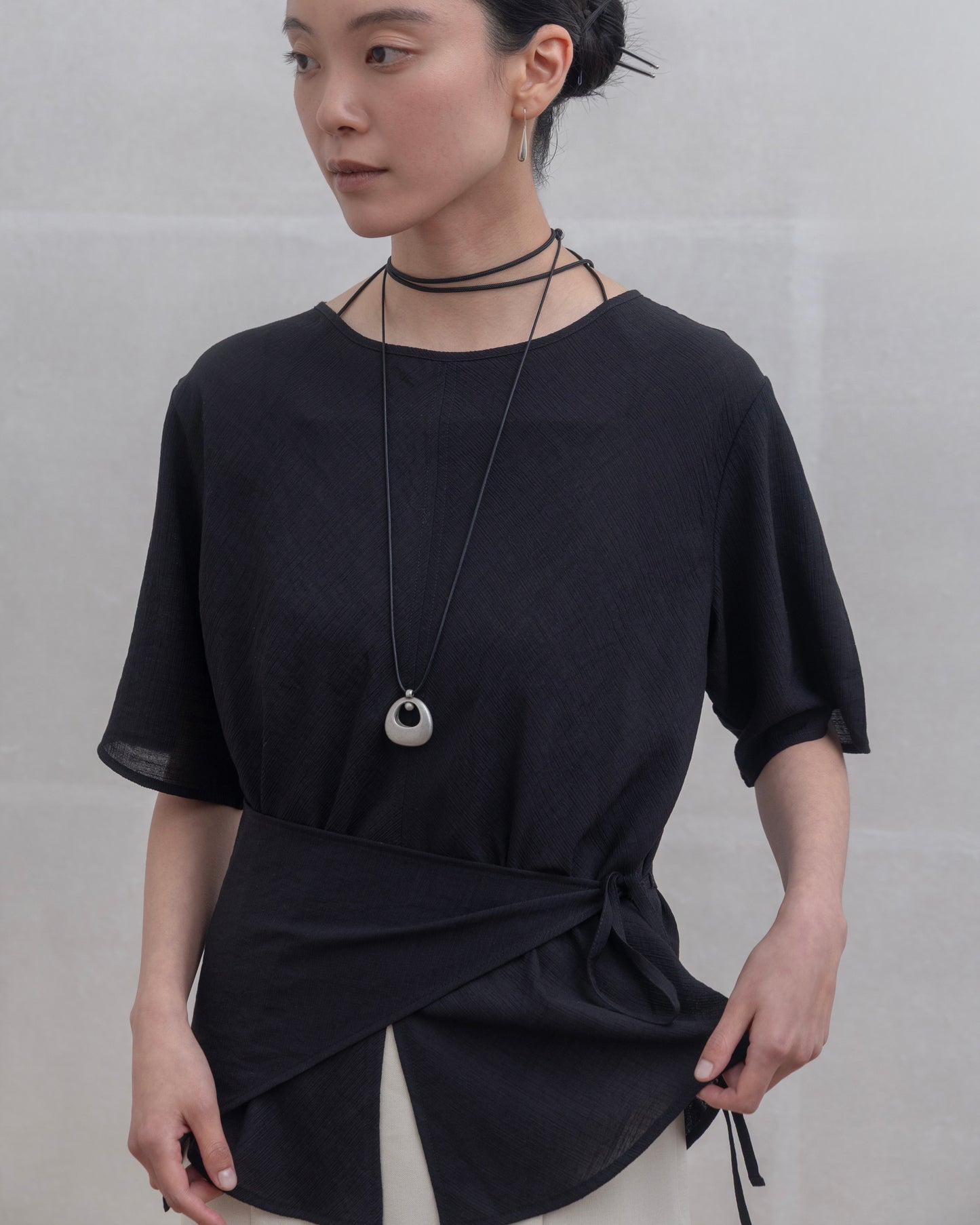 Obi-Wrap Sheer Top（6/26 21:00-）