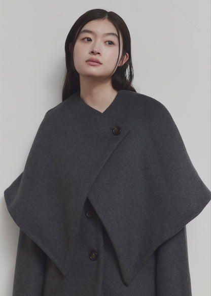 【先行】Layered Cape Coat ※10月中旬より順次配送