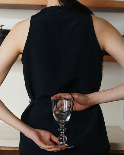 Drape Tie Halter Top