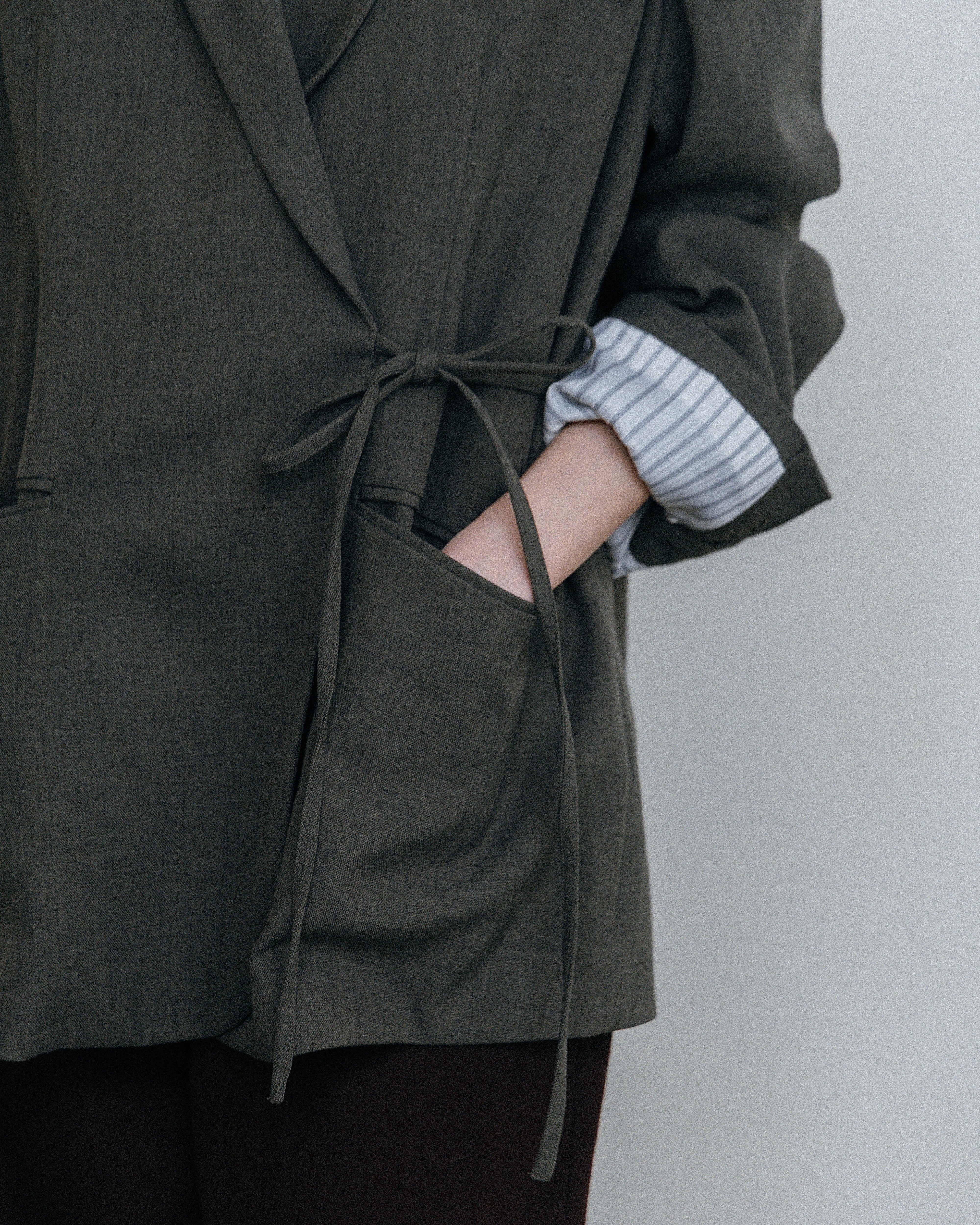 Tie Wrap Tailored Jacket – newv | ヌーヴ
