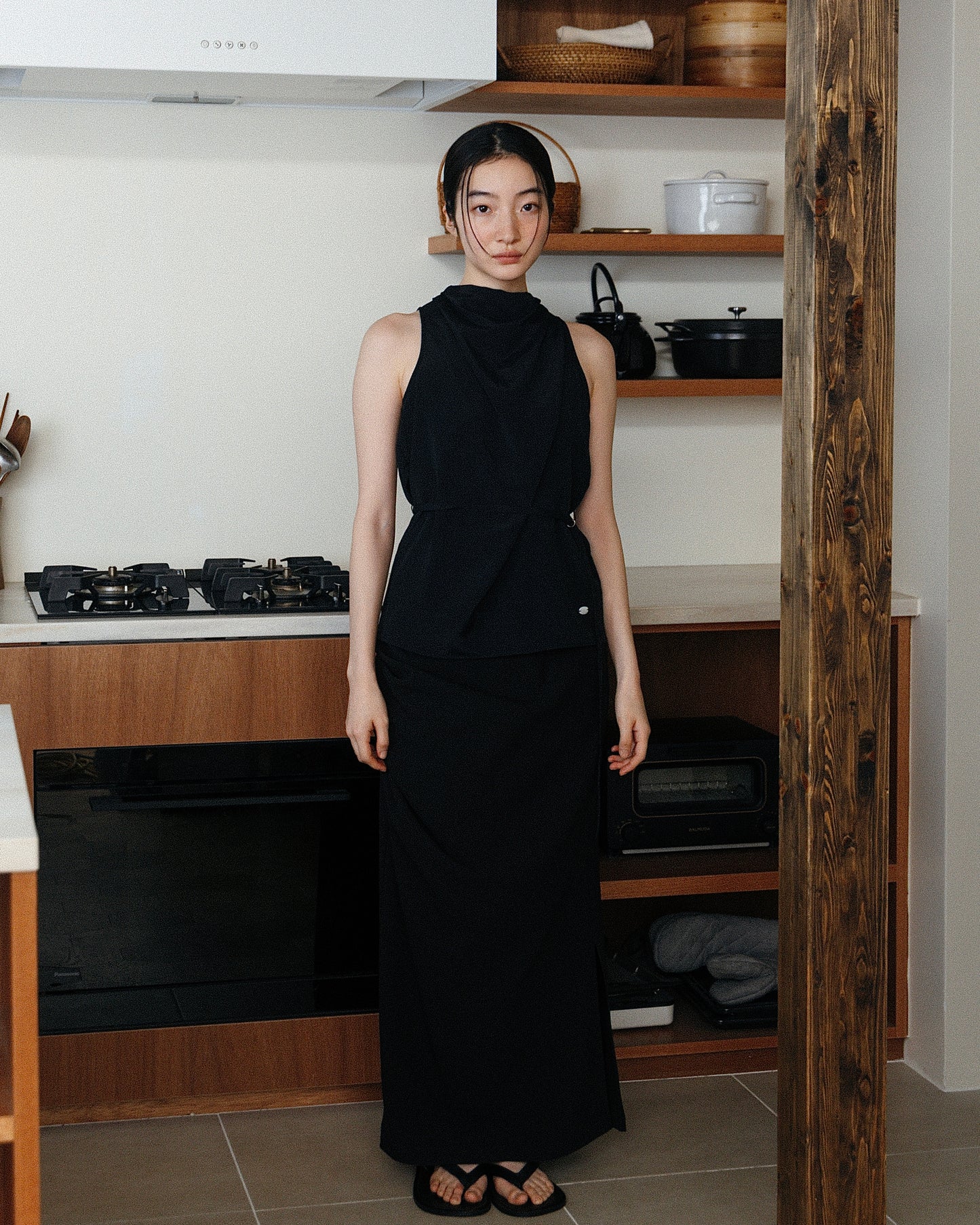 Drape Tie Halter Top