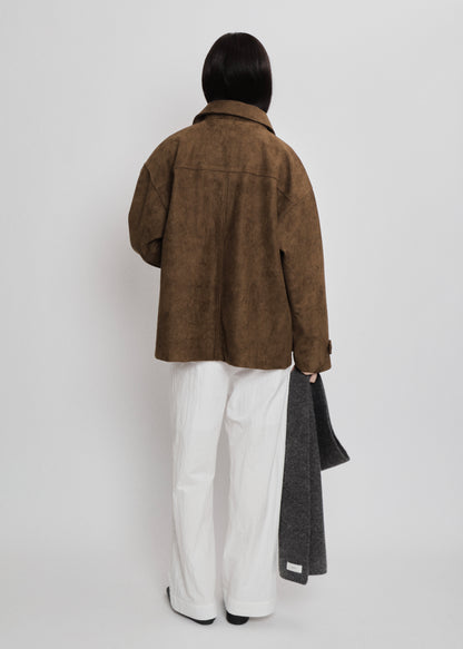 【先行】Faux Suede Oversized Blouson ※10月中旬より順次配送
