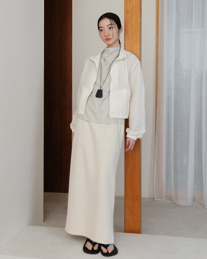 Washed Sheer Blouson