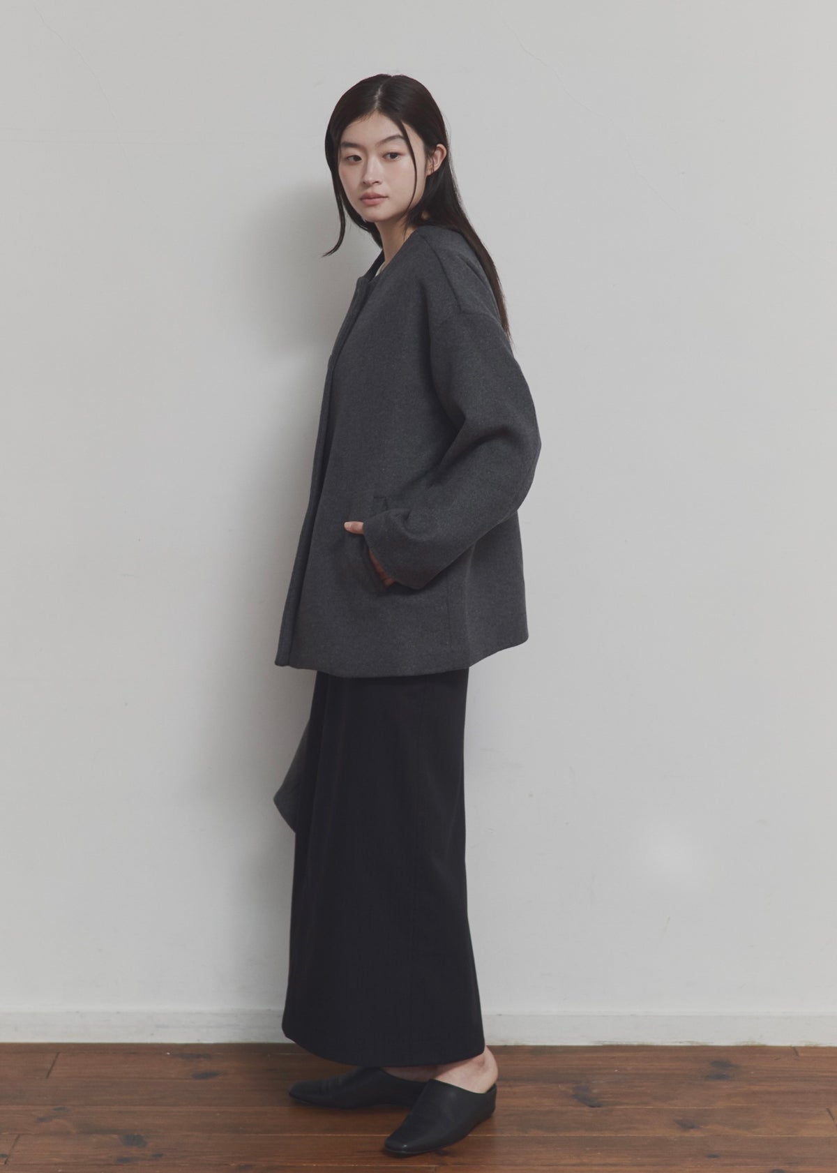 【先行】Layered Cape Coat ※10月中旬より順次配送