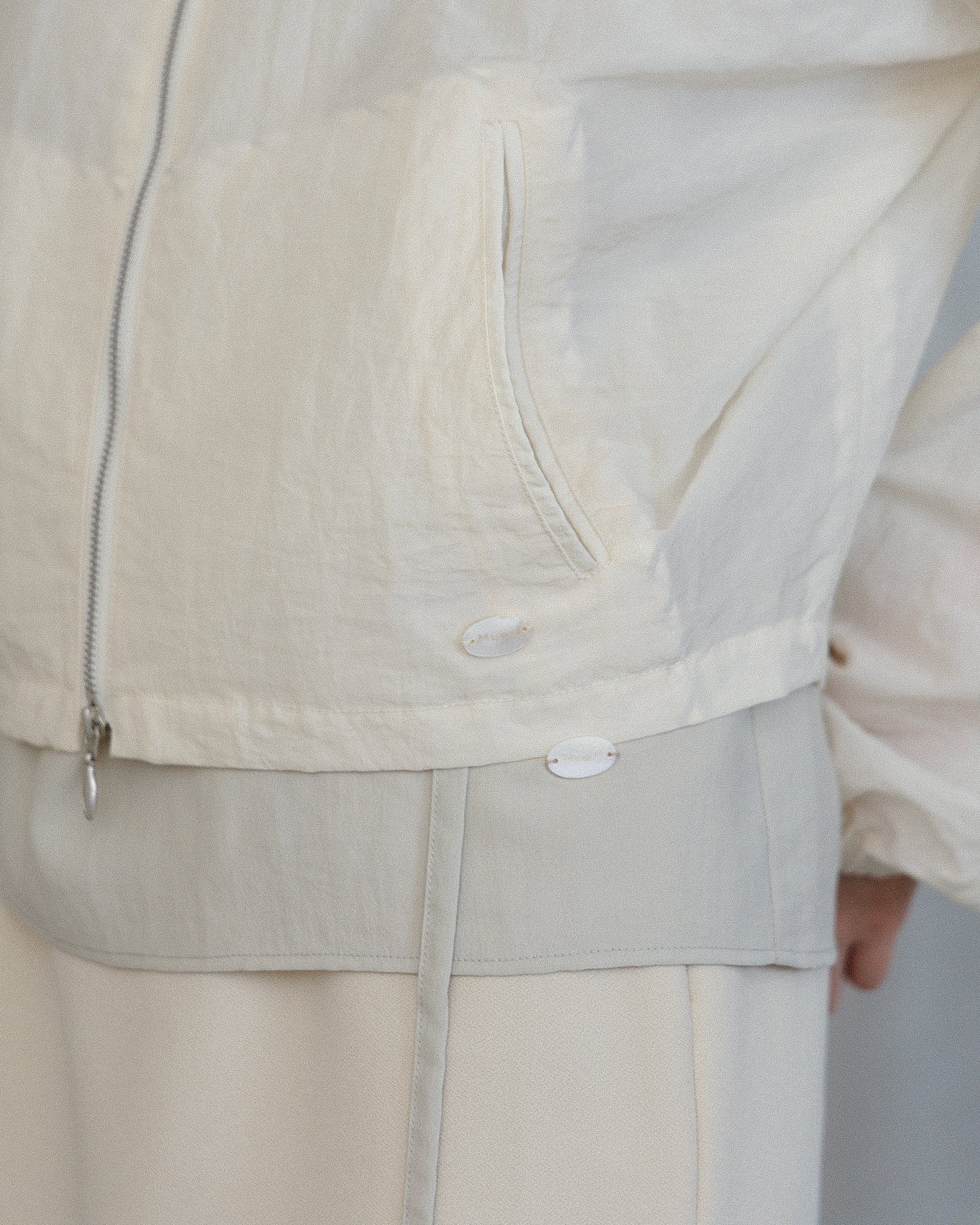 Washed Sheer Blouson