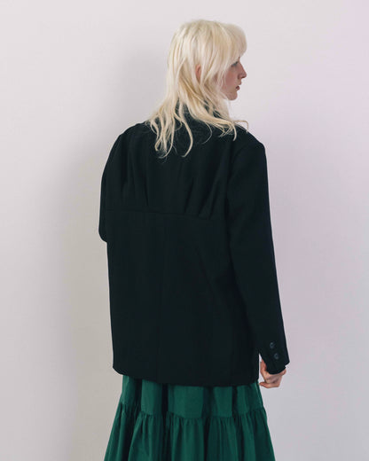 Back Gather Design Jacket