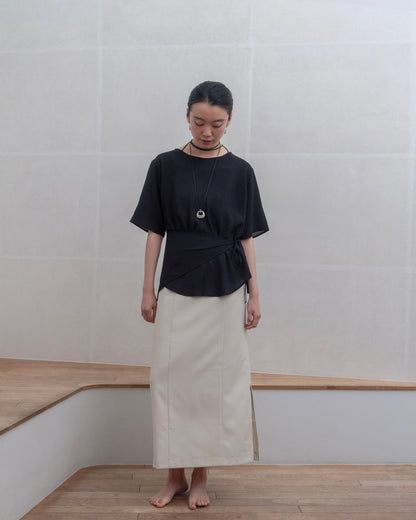 Obi-Wrap Sheer Top（6/26 21:00-）