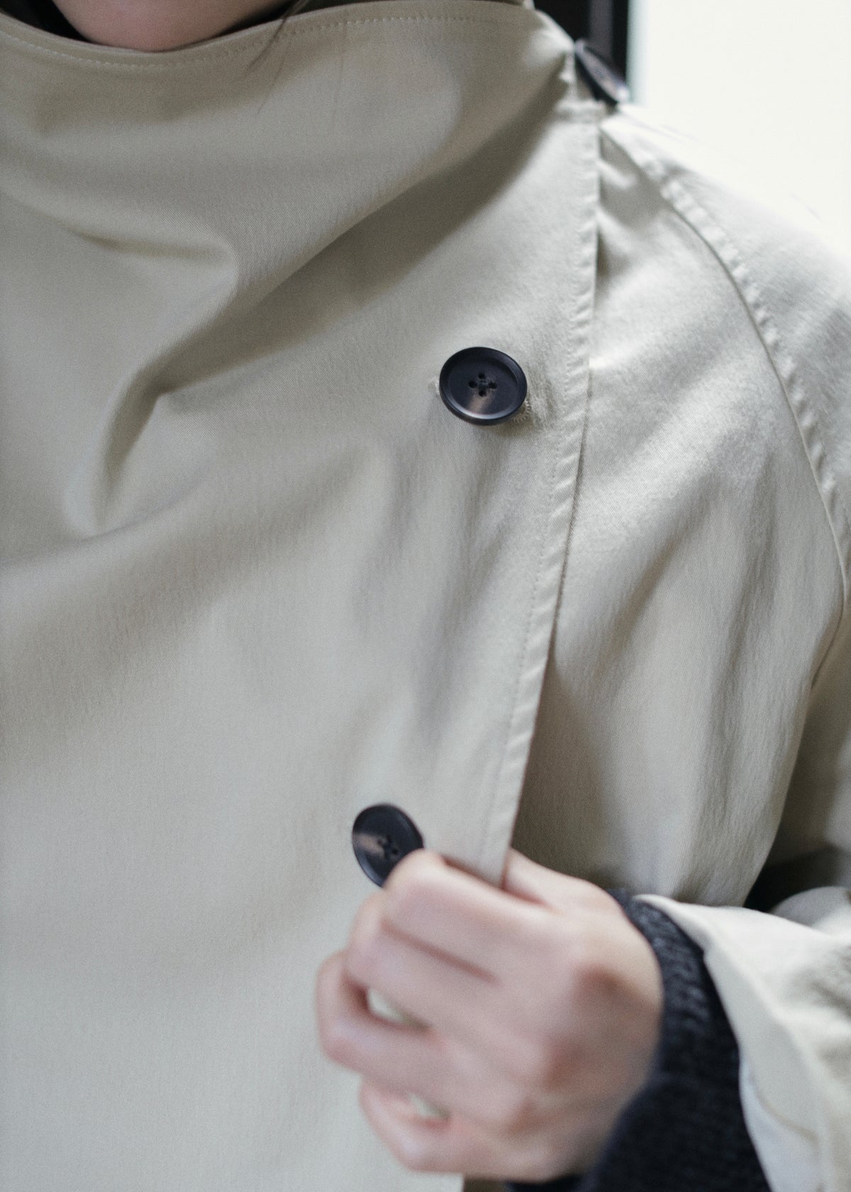 【先行】Funnel-Neck Trench Coat ※10月中旬より順次配送