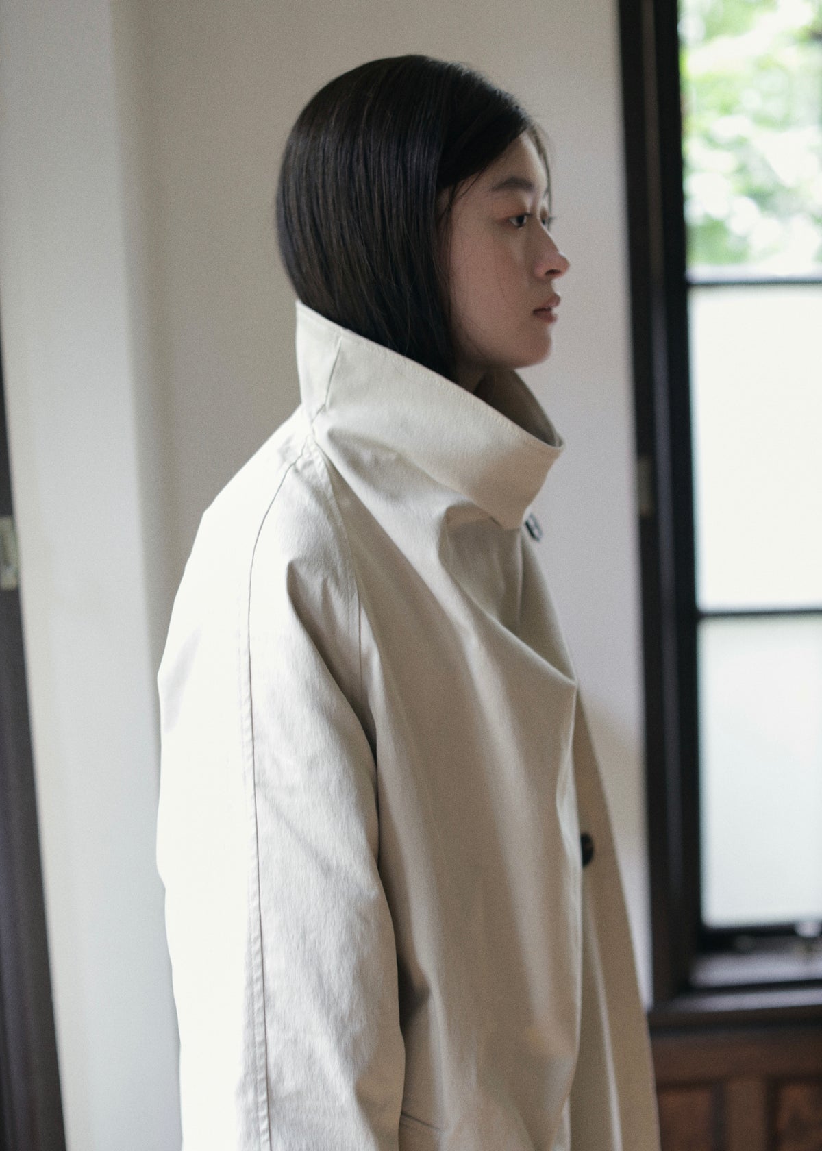 【先行】Funnel-Neck Trench Coat ※10月中旬より順次配送