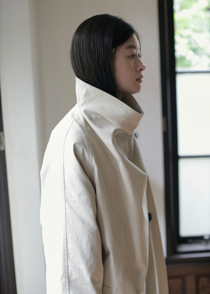 【先行】Funnel-Neck Trench Coat ※10月中旬より順次配送