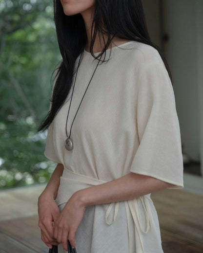 Obi-Wrap Sheer Top（6/26 21:00-）