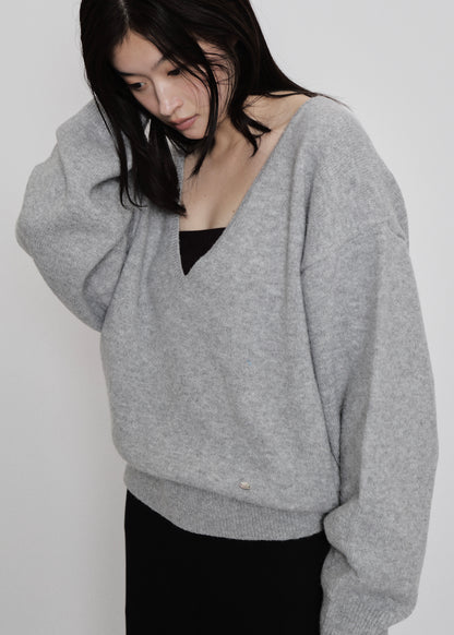 【先行】V-Neck Knit Pullover ※10月中旬より順次配送