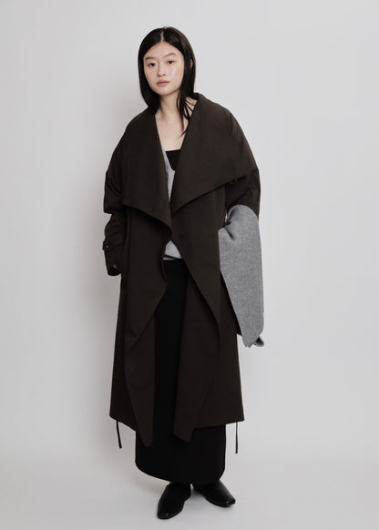 【先行】Funnel-Neck Trench Coat ※10月中旬より順次配送