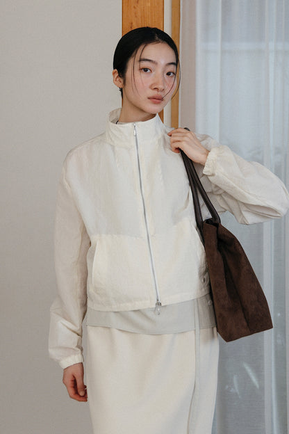 Washed Sheer Blouson