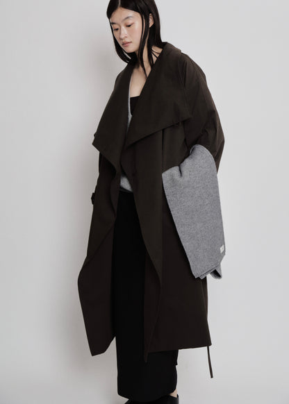 【先行】Funnel-Neck Trench Coat ※10月中旬より順次配送