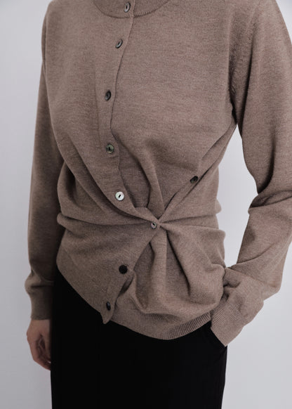 【先行】Wrap Knit Cardigan with Scarf ※10月中旬より順次配送