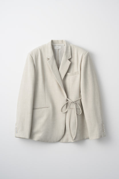 Tie Wrap Tailored Jacket