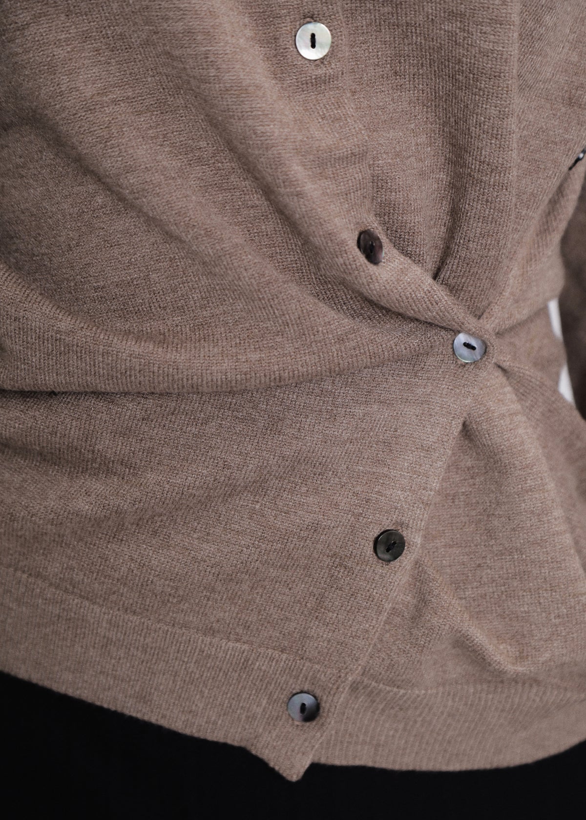 【先行】Wrap Knit Cardigan with Scarf ※10月中旬より順次配送