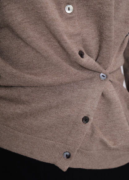 【先行】Wrap Knit Cardigan with Scarf ※10月中旬より順次配送