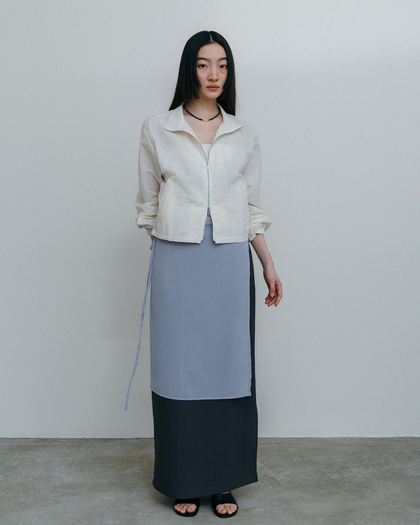 Washed Sheer Blouson