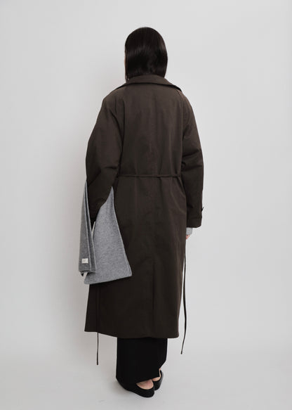 【先行】Funnel-Neck Trench Coat ※10月中旬より順次配送
