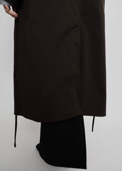 【先行】Funnel-Neck Trench Coat ※10月中旬より順次配送