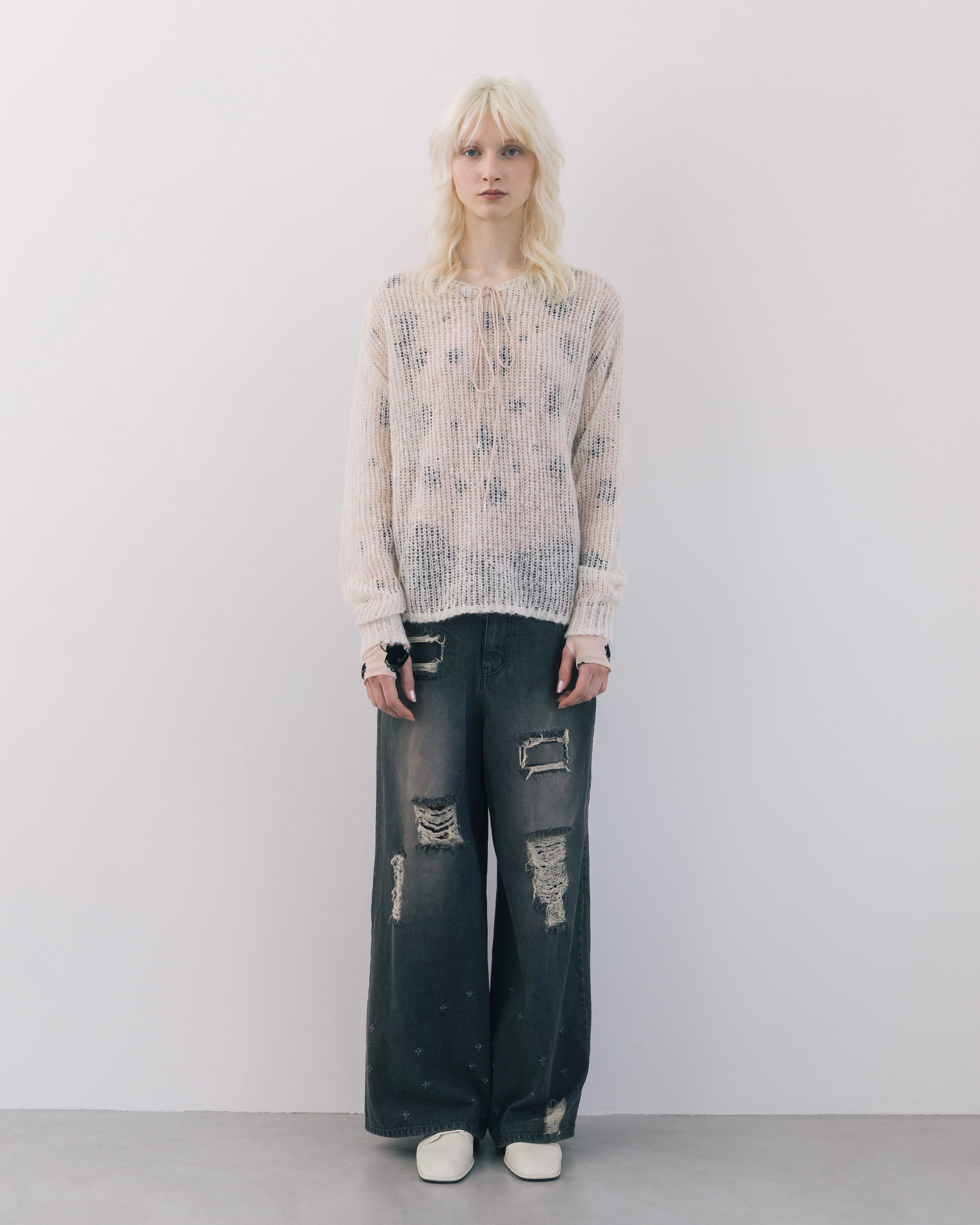 Oversized Sheer Knit – newv | ヌーヴ