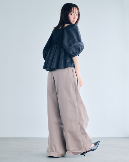 【予約】Square Neck Peplum Tops※6月下旬配送