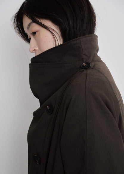 【先行】Funnel-Neck Trench Coat ※10月中旬より順次配送