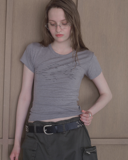 【予約】Back Open Compact Tee※6月下旬配送