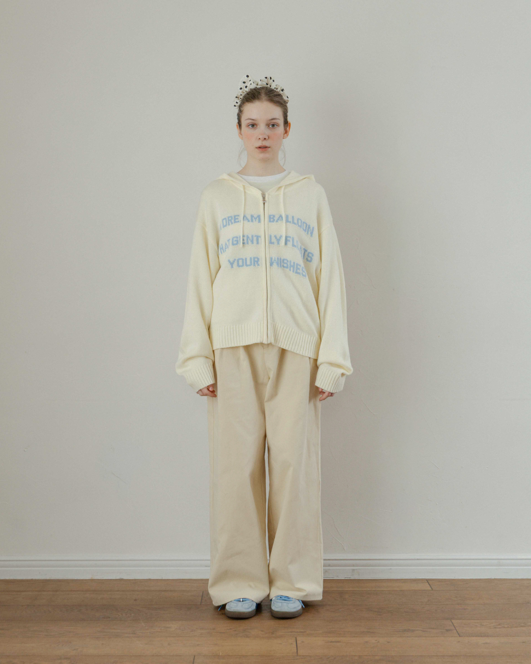 Two-Tuck Studded Twill Pants