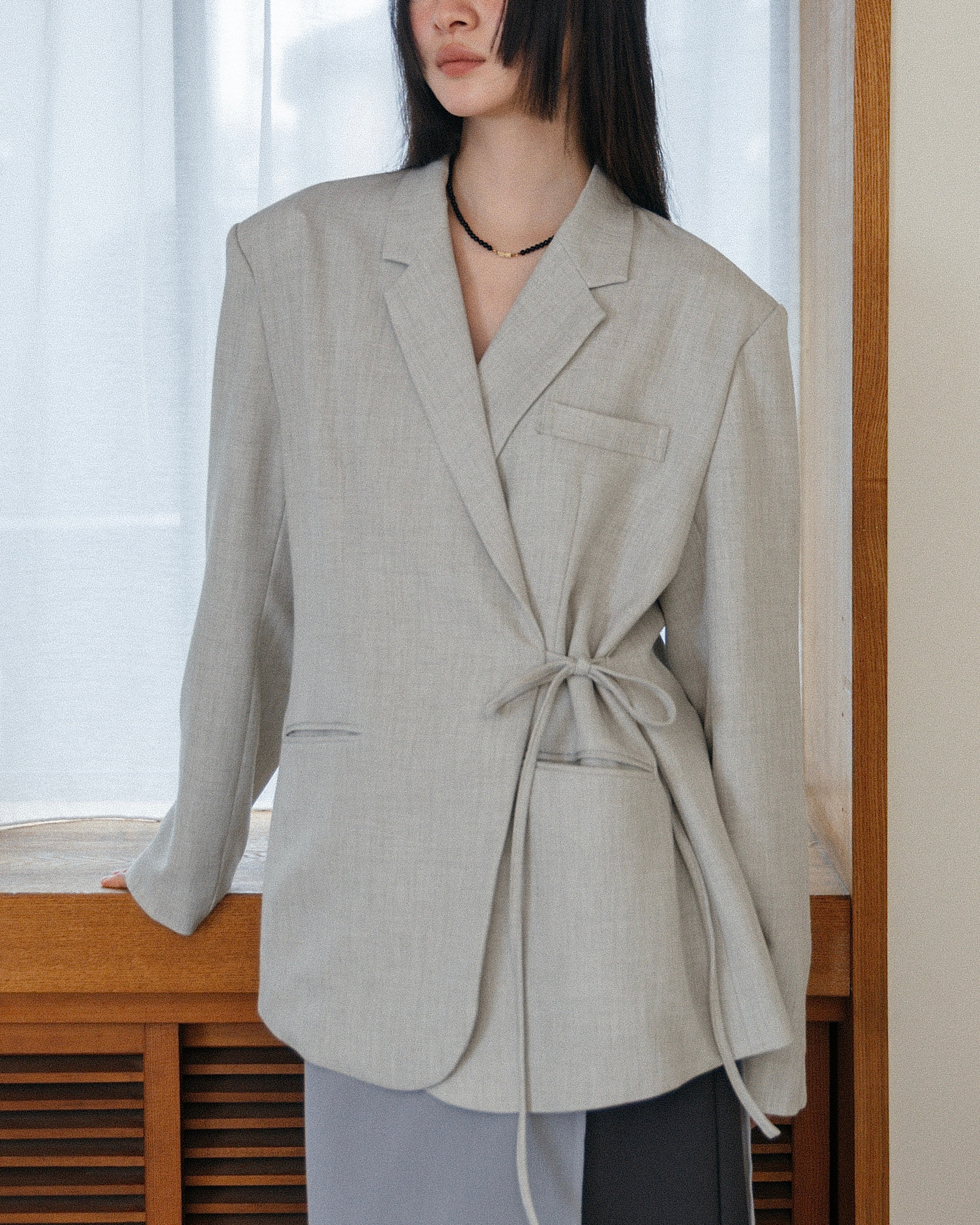 Tie Wrap Tailored Jacket – newv | ヌーヴ