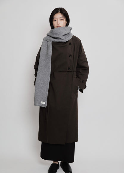 【先行】Funnel-Neck Trench Coat ※10月中旬より順次配送