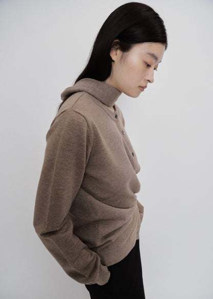 【先行】Wrap Knit Cardigan with Scarf ※10月中旬より順次配送