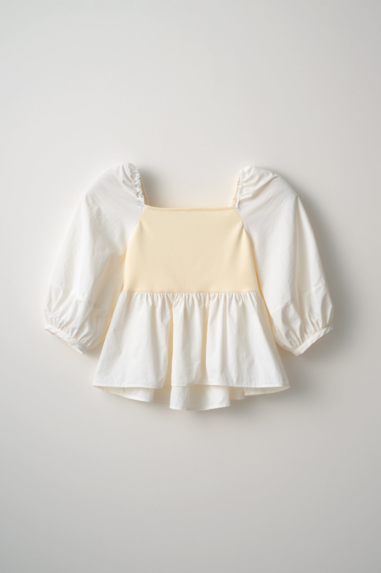【予約】Square Neck Peplum Tops※6月下旬配送