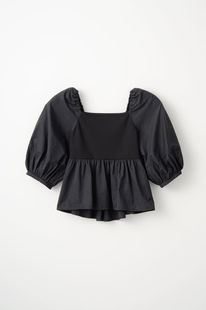 【予約】Square Neck Peplum Tops※6月下旬配送