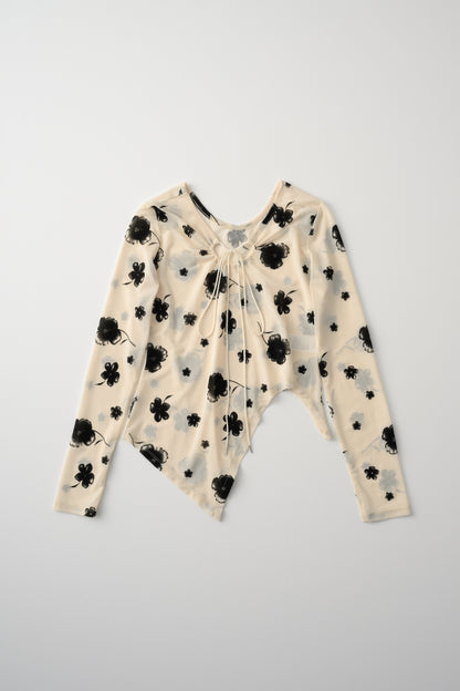 Printed Sheer Tops